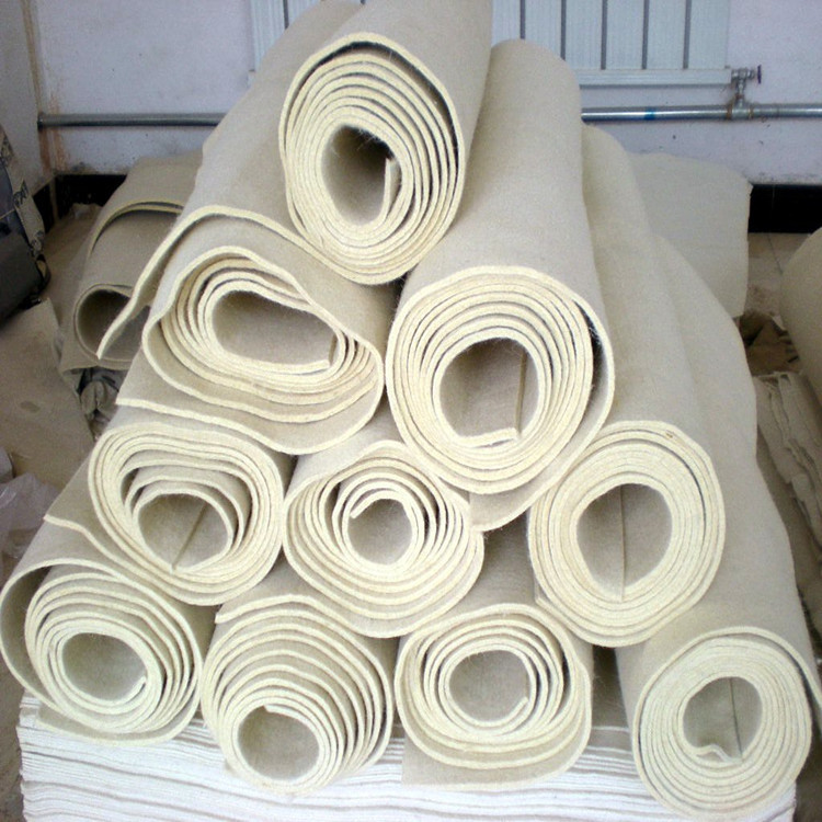 High Density Industrial Wool Felt White Polished Mechanical Dustproof Seal Suction Linoleum High Temperature Resistant Industrial Wool Felt