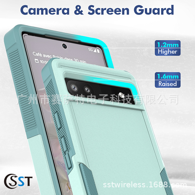 [autismaut] Applicable to Google Google pixel 6a Mobile Phone Protective Case Neutral Commuter Two-in-One pexel 7 pro. 