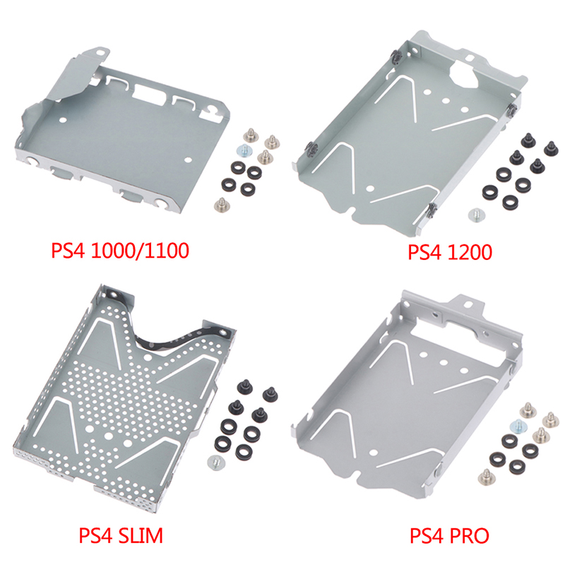 1Set Hard Disk Drive HDD Base Bracket Mounting Bracket Holder Frame with Screws For PS4 1000/1100 1200 SLIM PRO Console Tetuo. 