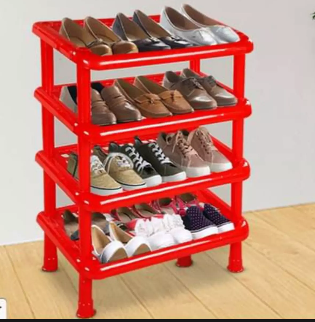 Plastic Shoe Rack 4Step New - Shoe Rack
