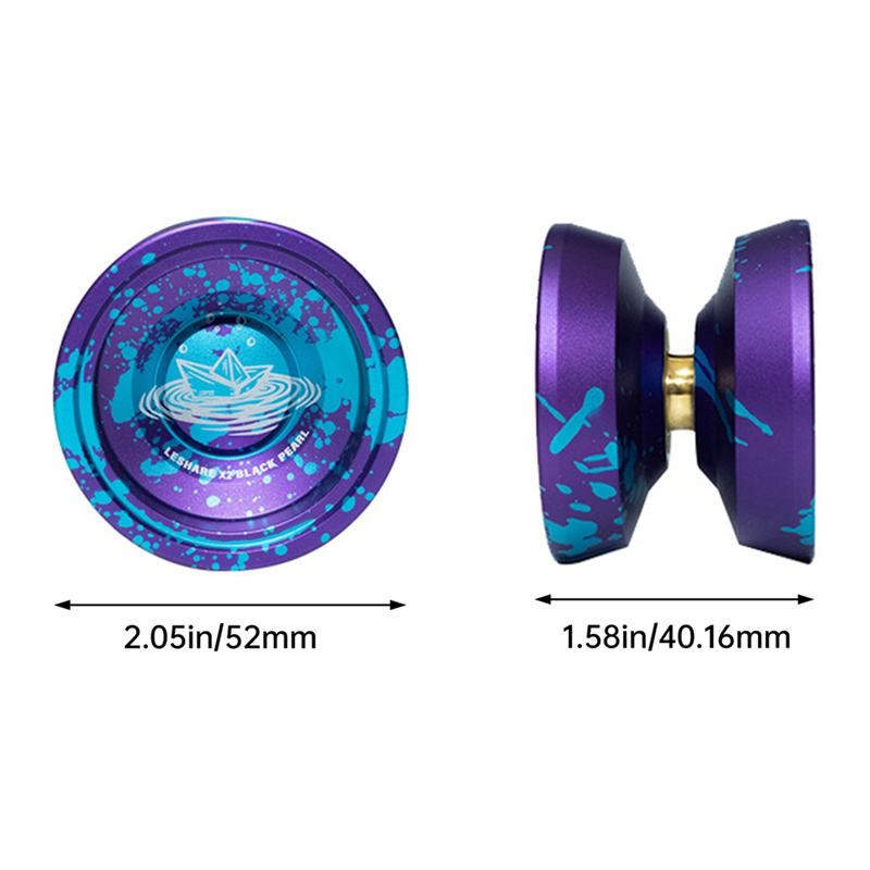 Yoyo Professional Alloy Competition Newbie Entry Dead Sleep Turn Alive Sleep Yo-Yo Easy Install Easy to Use. 