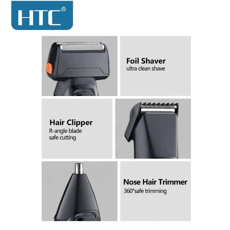 HTC AT-1088 Multi Type Purpose 3-in-1 Shaver Nose Trimmer and Hair Clipper For Men. 