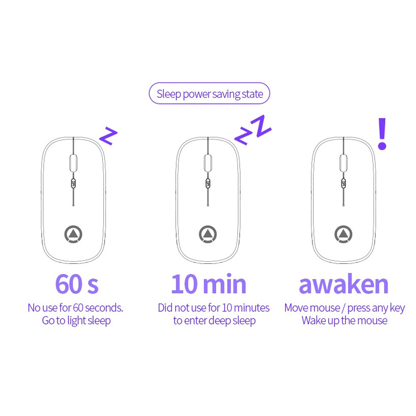 Wireless Mouse Rgb Rechargeable With Slim Design - Yindiao A2 - Customizable Dpi And Lighting For A Stylish Experience. 