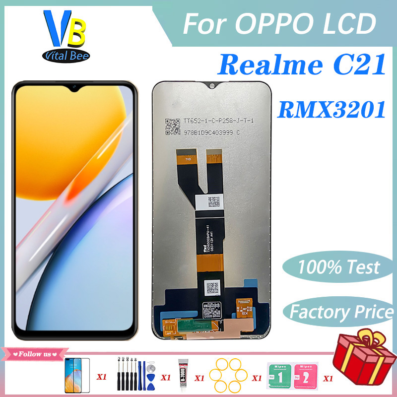 LCD For Realme C21 LCD Display Touch Screen Digitizer Assembly RMX3201 Replacement Parts