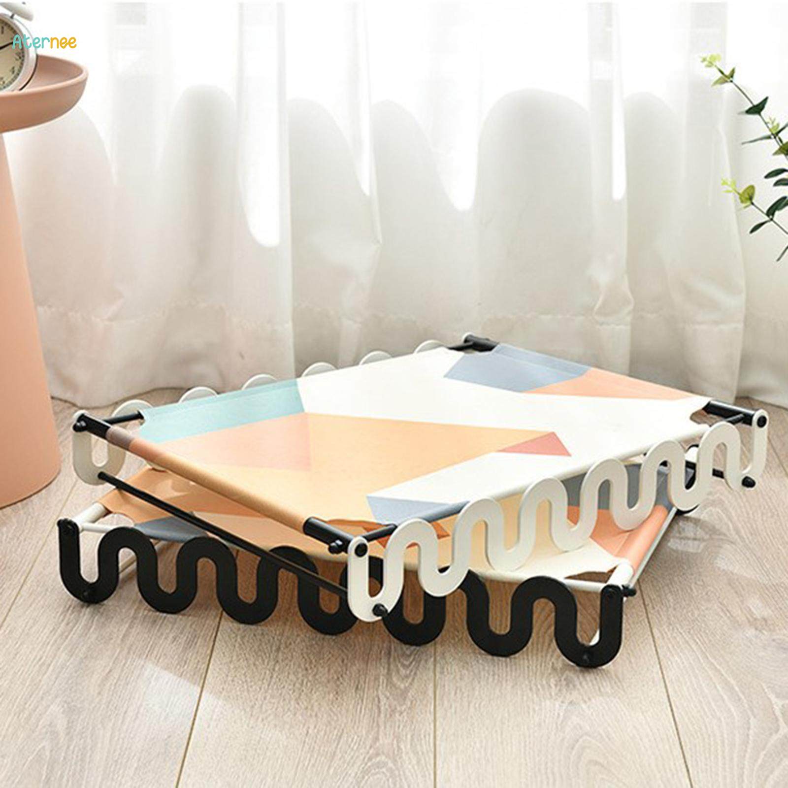 Cat Hammock Beds Raised Pet Beds Resting Bunny Kitten Kitty Bed White Edge. 