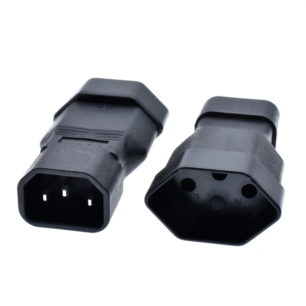 Universele IEC320 C13 C14 Om C5 C6 C7 C8 C19 C20 C21 Convert Connector Ups Pdu Man-vrouw Eu us Power Plug Adapter Socket. 