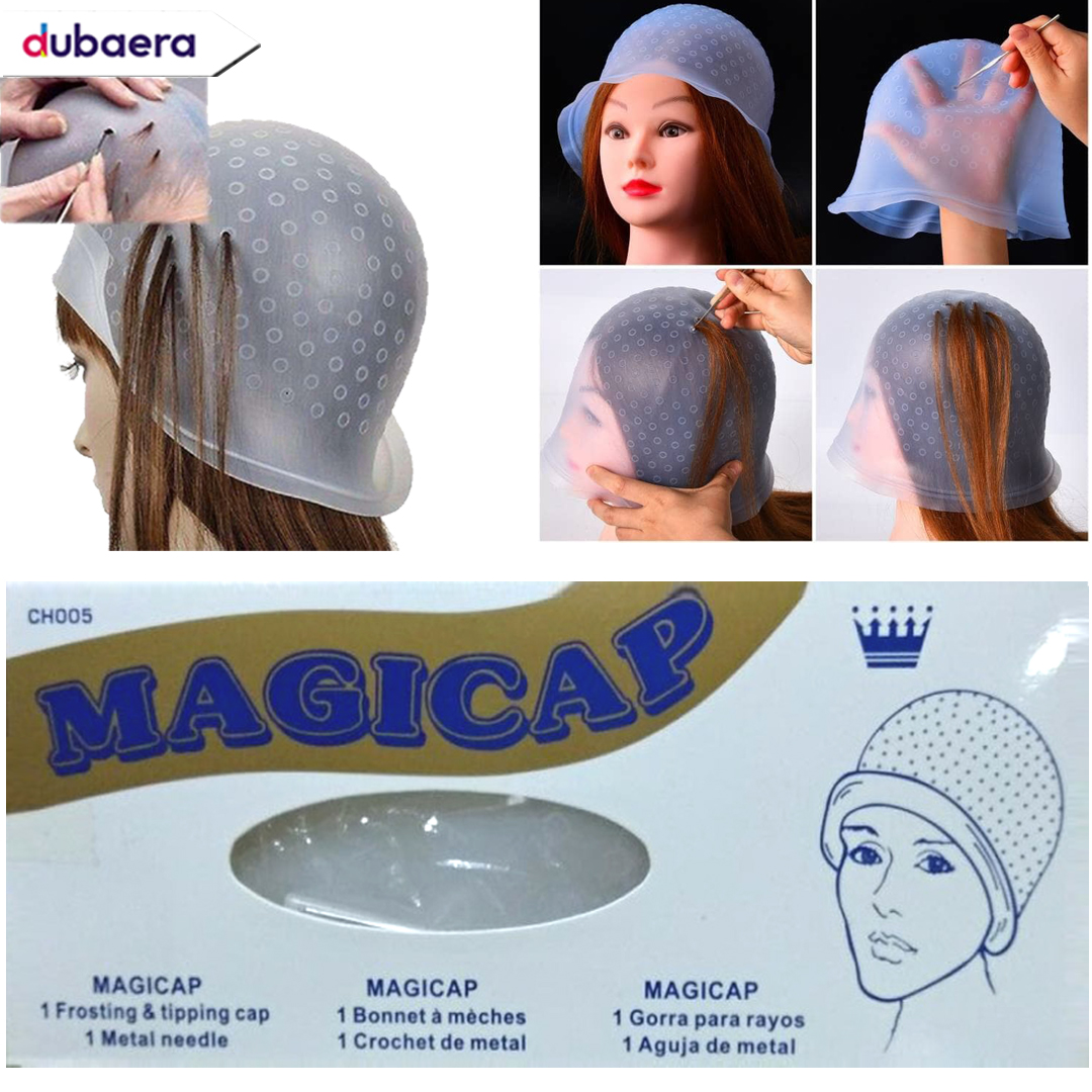 Magicap Reusable Highlighting Frosting Tipping Cap Hair Coloring
