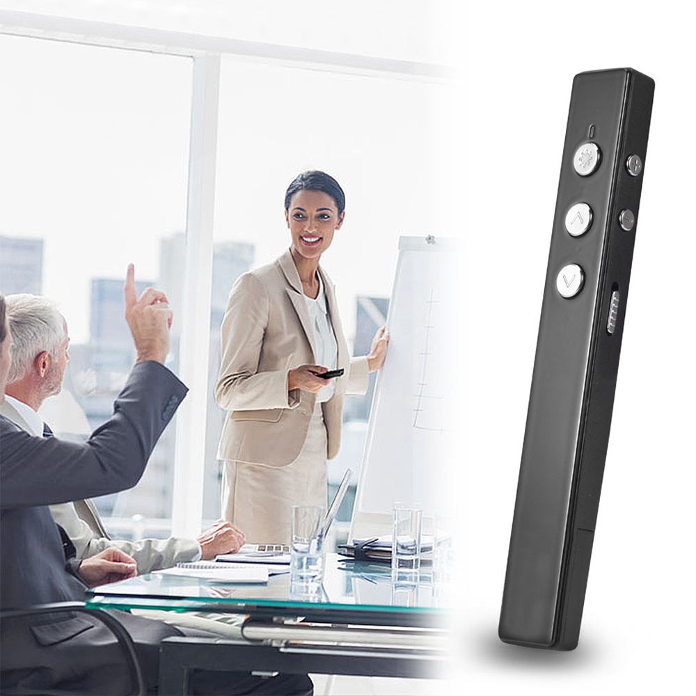 PPT Flip Pen Wireless Presenter PPT Clicker Multifunction Electronic Projection Pen Laser Flip Pen Remote Control PR-20 White. 