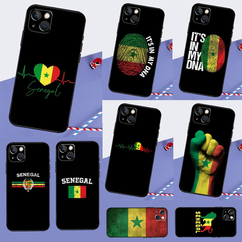 【Healer DingD】 Senegal Flag Soft Case For iPhone 15 14 13 12 11 Pro Max XS X XR SE2 7 8 Plus 13 12 Mini Protection Cover