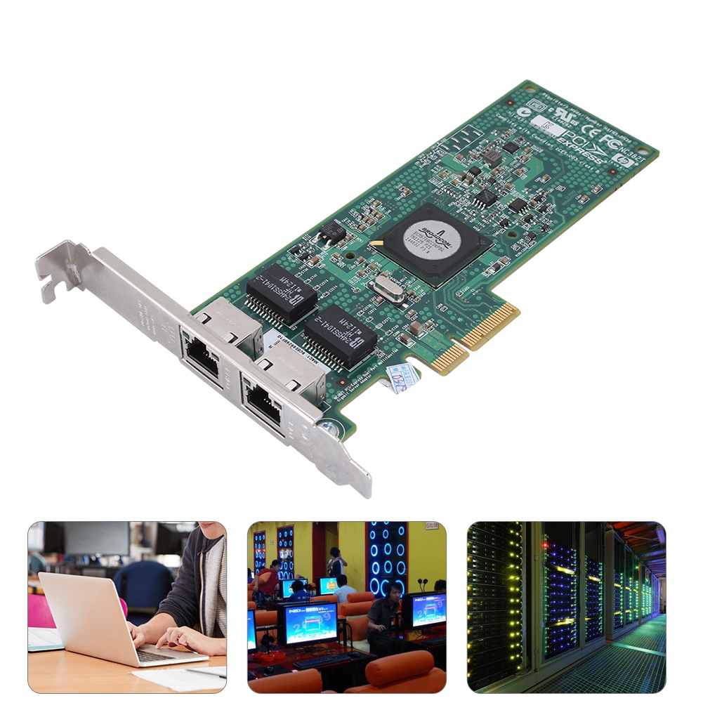For Broadcom BCM5709 1000Mbps PCI-E Dual Port Server ethernet Adapter. 