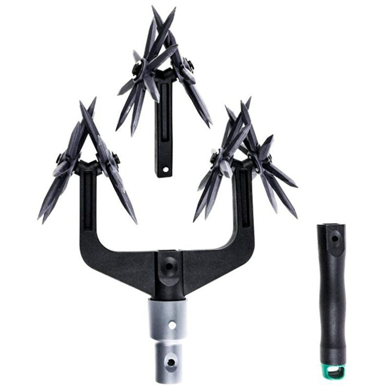 NCANRUI Rotary Tiller Set, Garden Rotary Tiller Handheld Garden Cultivator Switch, Soil Tilt Tool for Reseeding Grass Soil Mix