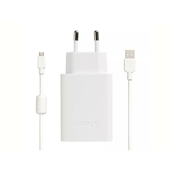 Sony CP-AD2/BCAC 2.1A Fast Charging Adapter with USB-A-USB-C Cable