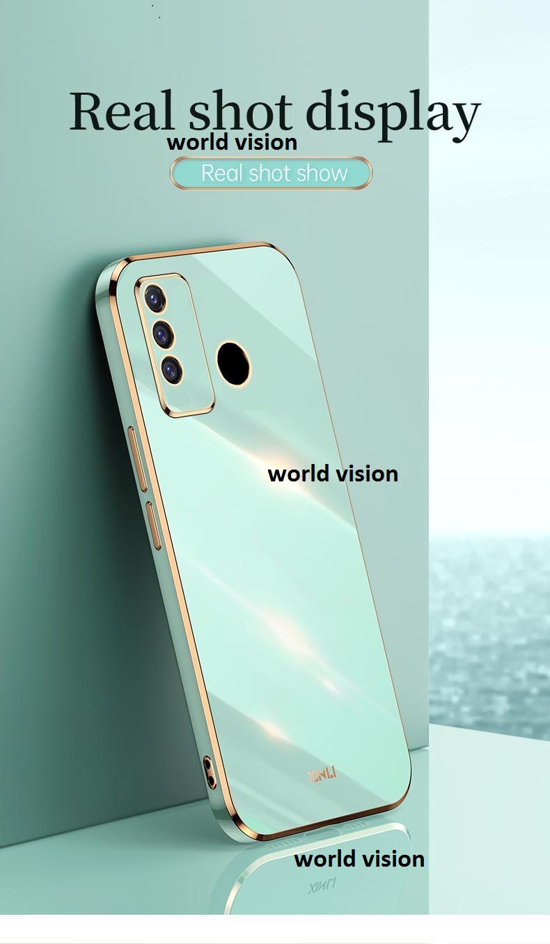 For Symphony Z18 Luxury 6D Plating Soft Casing Silicone Square Frame Phone Case For Symphony Z18 Back Cover - Redmi Note 11 Back Cover. 
