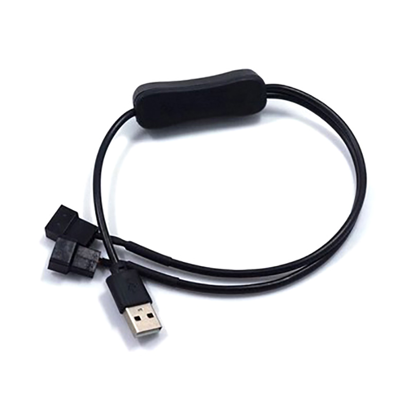 1 To 2 4 Pin USB Cable 12V To 5V Computer Case Fan Power Supply Fan Adapter Cable With On Off Switch Demoo. 
