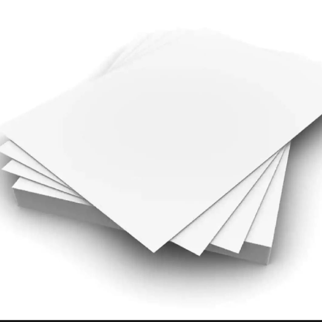 250 gsm A4 Size Solid cardstock Matte White Paper - 100 Sheet Bundle. 