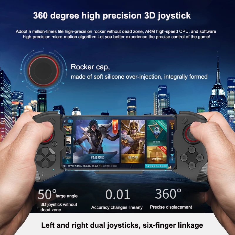 Gamepad For iPhone Android Cell Phone Control Bluetooth Controller Trigger Pubg Mobile Joystick Gaming Smartphone Mando Game Pad. 