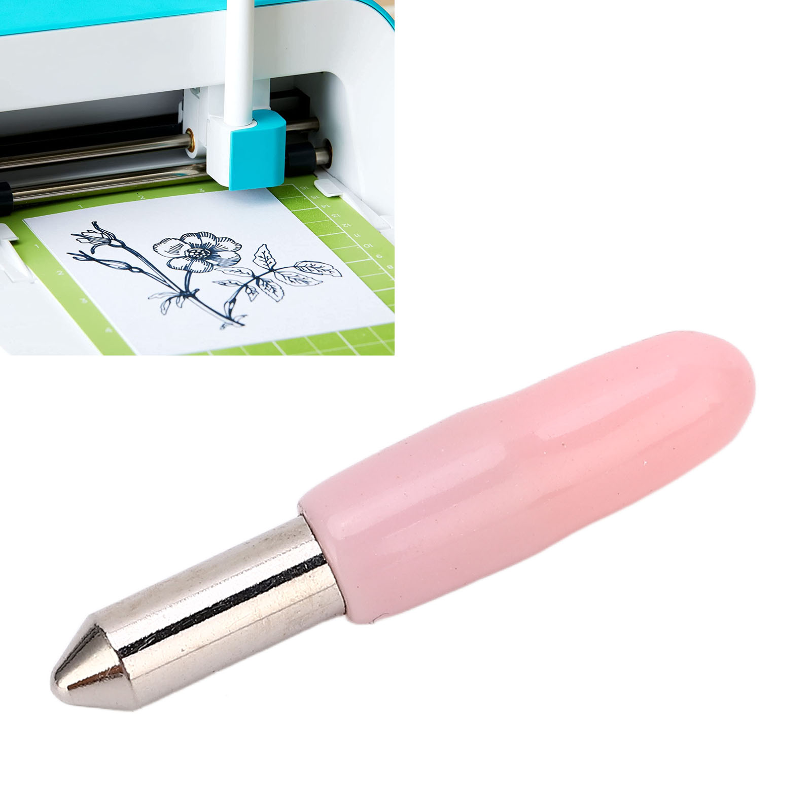 Die Cut Machine Cutting Blade, 10Pcs Die Cut Machine Replacement Cutting Blade with Storage Box for Particle Board. 