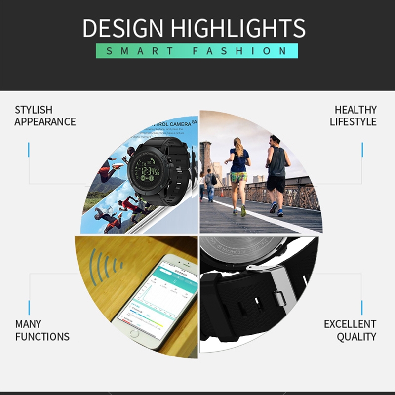 SPOVAN PR1 Outdoor Waterproof Luminous Bluetooth Watch. 