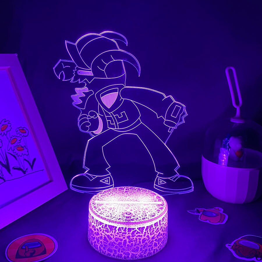 Game Friday Night Funkin Figure Tabi 3D Led Lamp RGB Night Light Birthday Gifts For FrieGaming Room Table Colorful Decor fnf. 