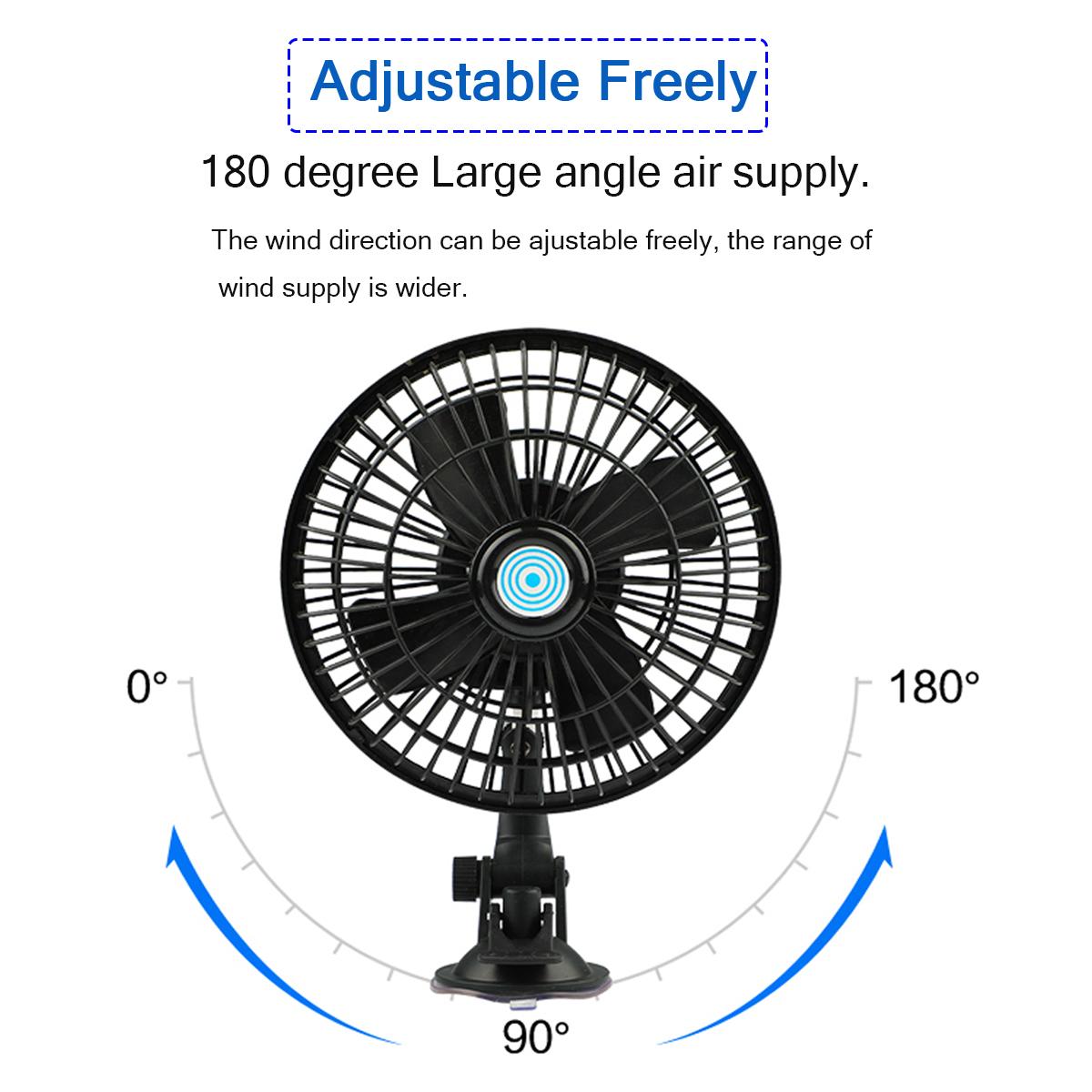 6/" 12V DC CLIP ON FAN WITH SPEED CONTROL APPROX /& 2M CABLE CAR FAN VAN FAN 81538