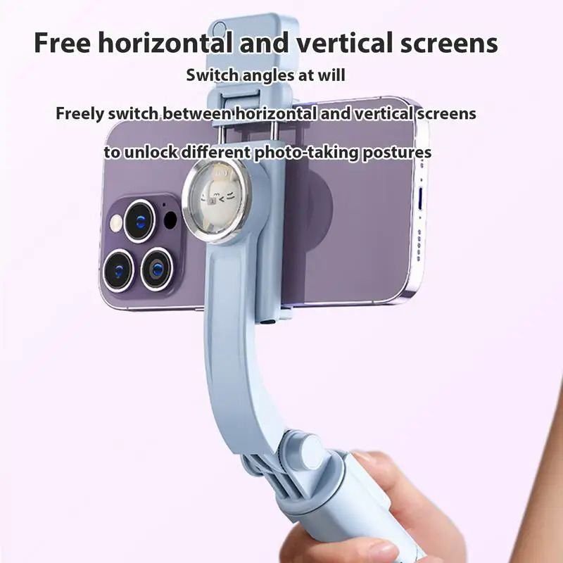Extendable Selfie Stick Tripod Portable Travel Tripod with Remote Control Cartoon Cat Design Selfie Stick for Taking Selfies. 