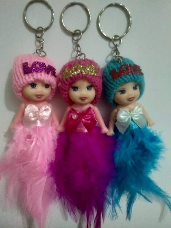 barbie doll keyring