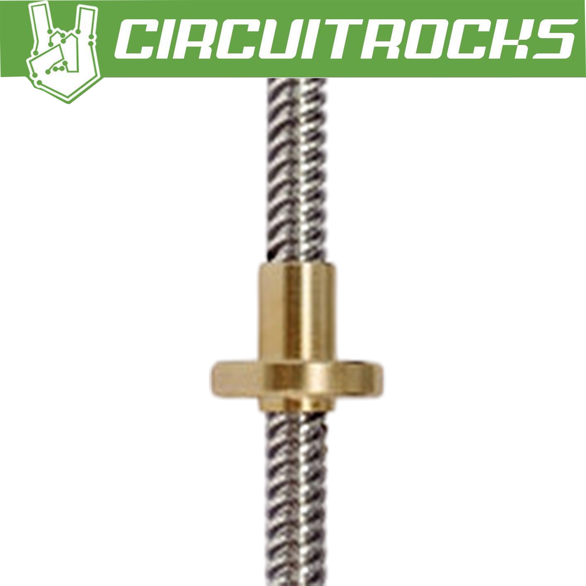 Circuitrocks Lead Screw T8 Stainless Steel with Brass Nut For Linear Actuator Capable of Precision Open-Loop Positioning. 