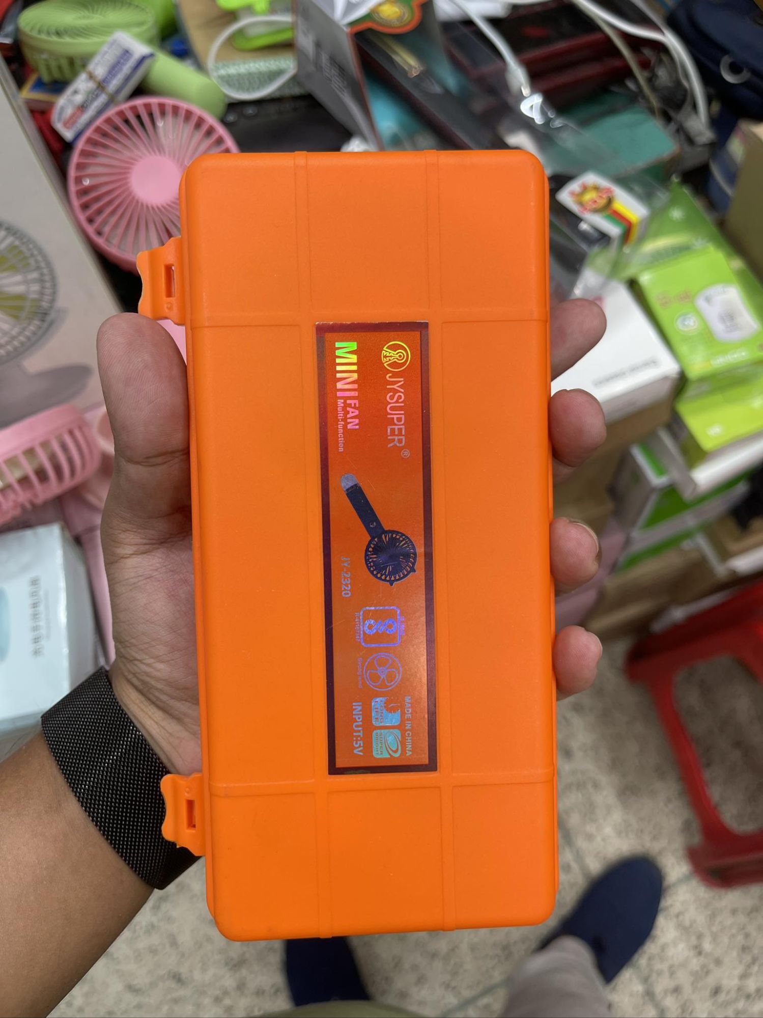 JYSUPPER Mini Fan with light model 2320 4 hours Backup. 