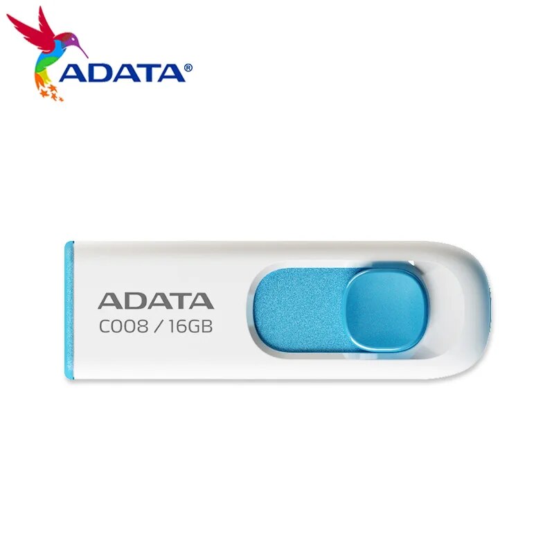 Original ADATA USB 2.0 C008 16GB 32GB 64GB USB Flash Drive High Speed usb flash drive Memory Stick Pendrive For Computer. 