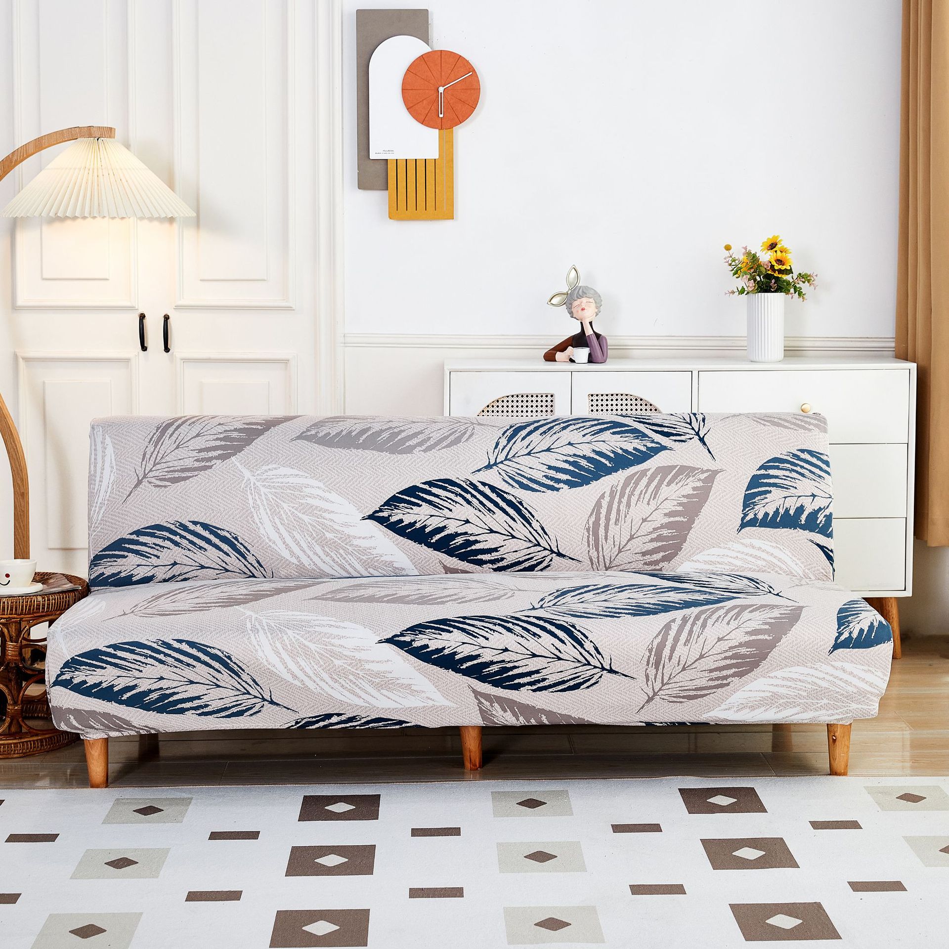 New Sofa Bedspread All-Inclusive Printed Stretch Sofa Slipcover Sofa Mattress Cover Fitted Sheet Four Seasons Available Sofa Towel. 