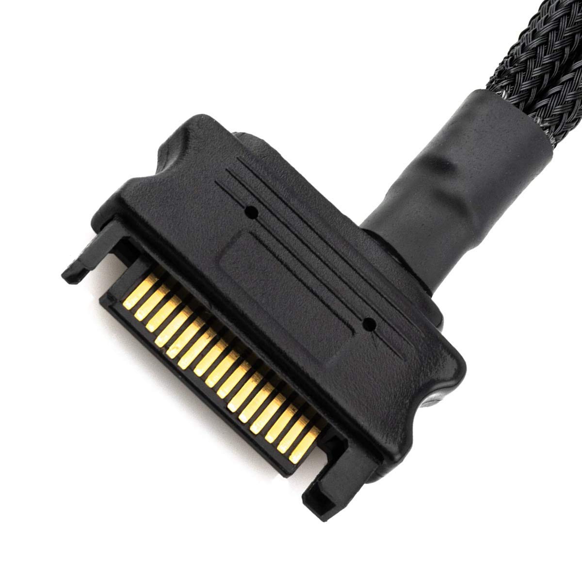 Cooling Fan Adapter Cable, 15 Pin SATA to 4 x 3 Pin / 4 Pin PMW 12V PC Case Fan Power Adapter Cable to 15 Pin SATA. 