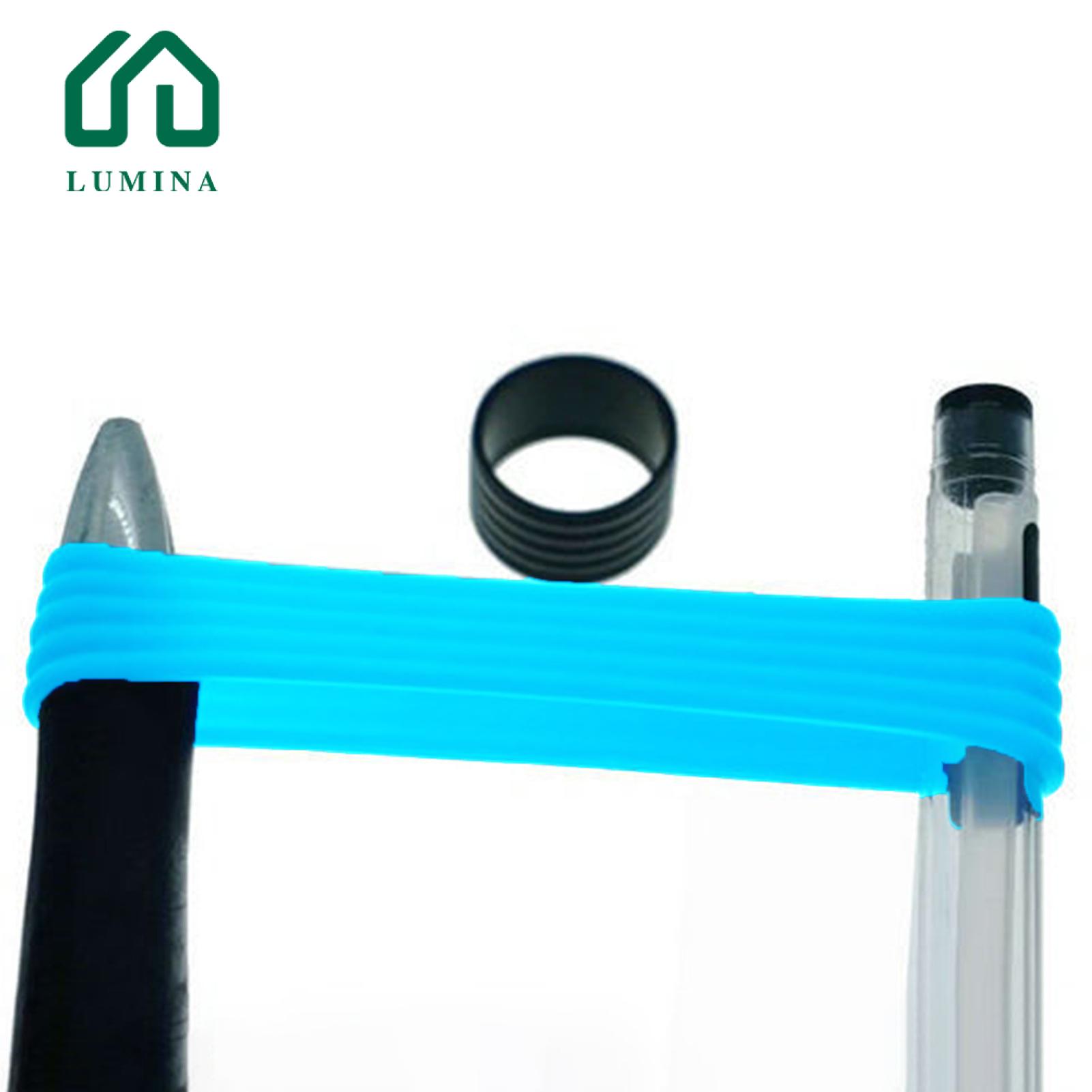 Lumina Racquet Sealing Rubber Ring Colorful Tennis Racket Grip Ring Soft Elastic Handle Band for Racquet Sealing Wear Resistant Reusable Buyers' Favorite Silicone Racket Band. 