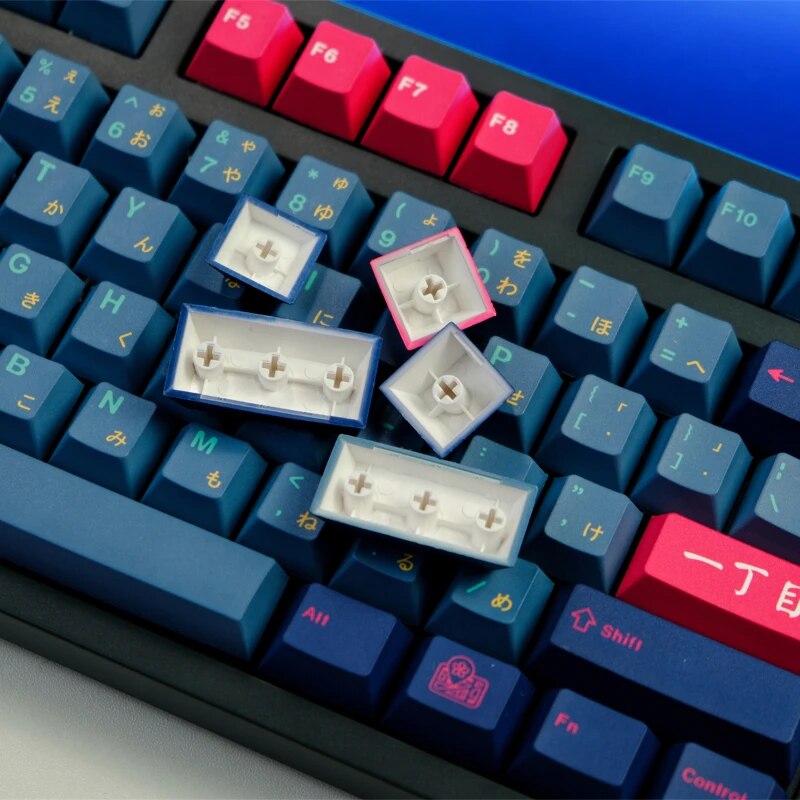 GMK Japan Kabukicho Cherry Profile Keycap 129 Keys PBT Dye Sublimation Japanese Keycap Mechanical Keyboard Keycaps for MX Switch. 