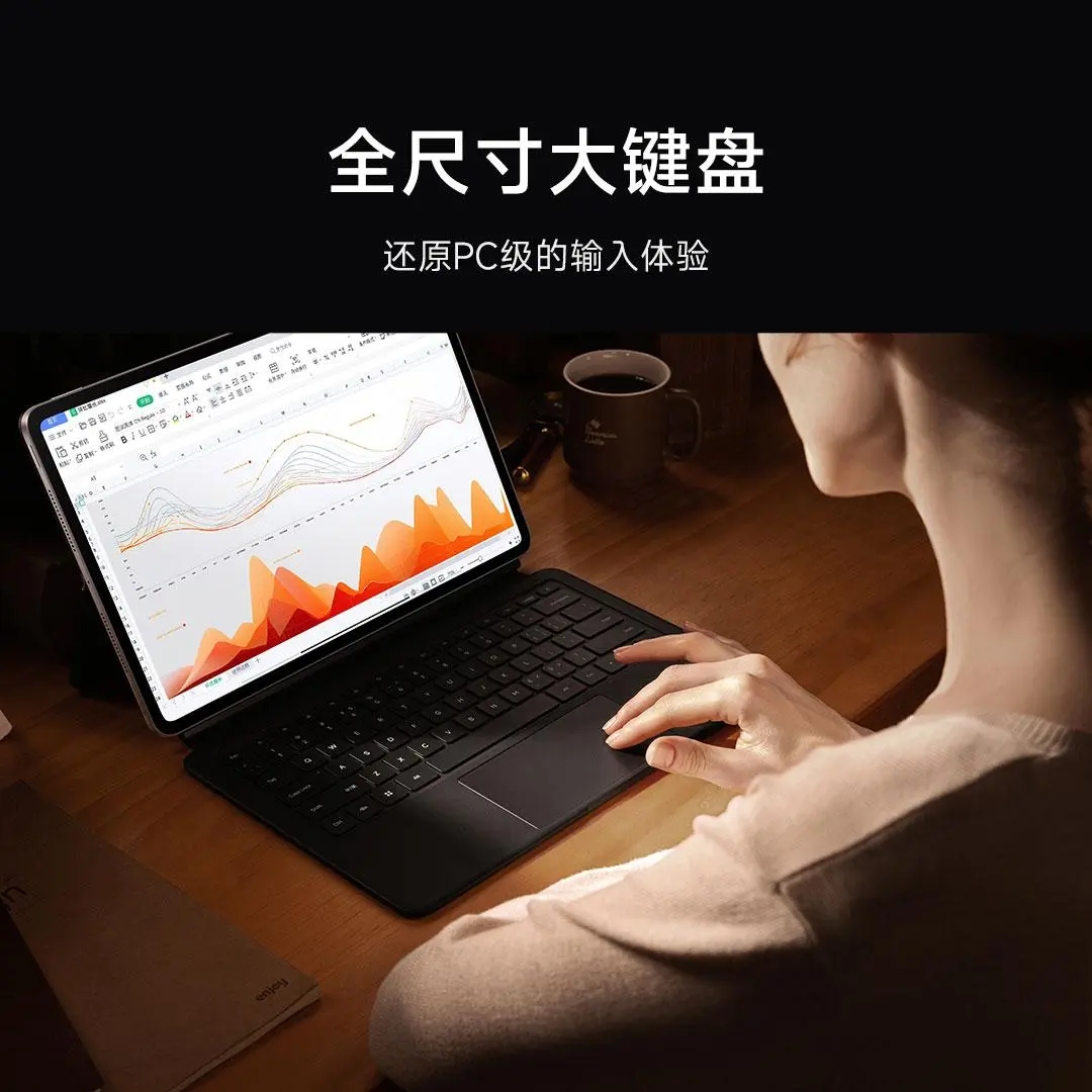 Original Xiaomi Pad 6 Max 14 Smart Touch Tablet Keyboard Cases For MI PAD 6 MAX 14 bluetooth connection. 