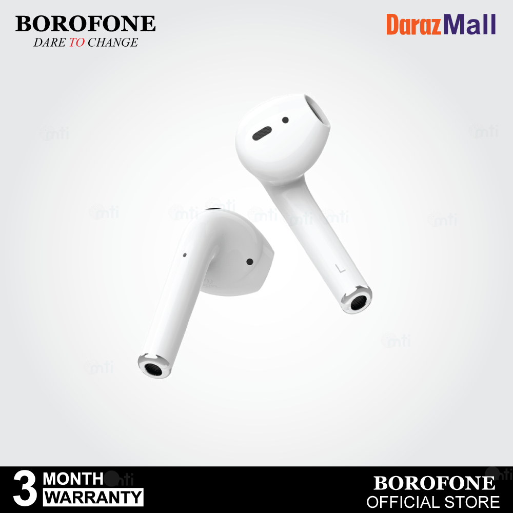 BOROFONE BW01 Plus TWS Bluetooth 5.1 Earphones TWS Earbuds Bluetooth Headset With Mic In Ear Handsfree Music Earphones Answer / End Call for IOS&Android Phone With charging Cable