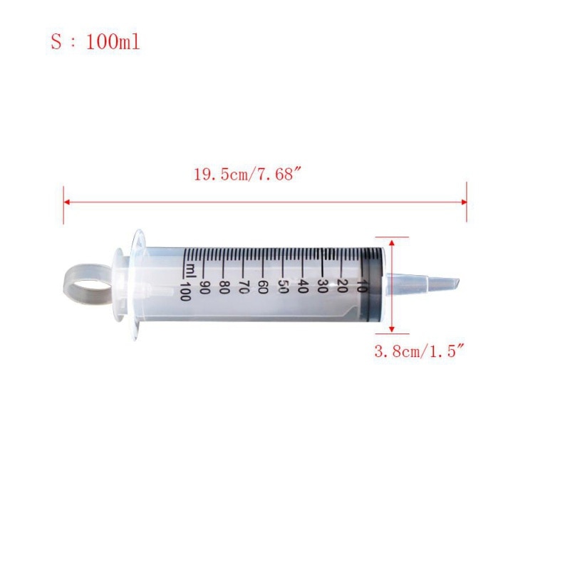 100ml / 150ml Reu Big Large Hydronics Plastic Nutrient Sterile Heh Measuring Syringe Tools  Feeding Accessories - we - 100ml. 