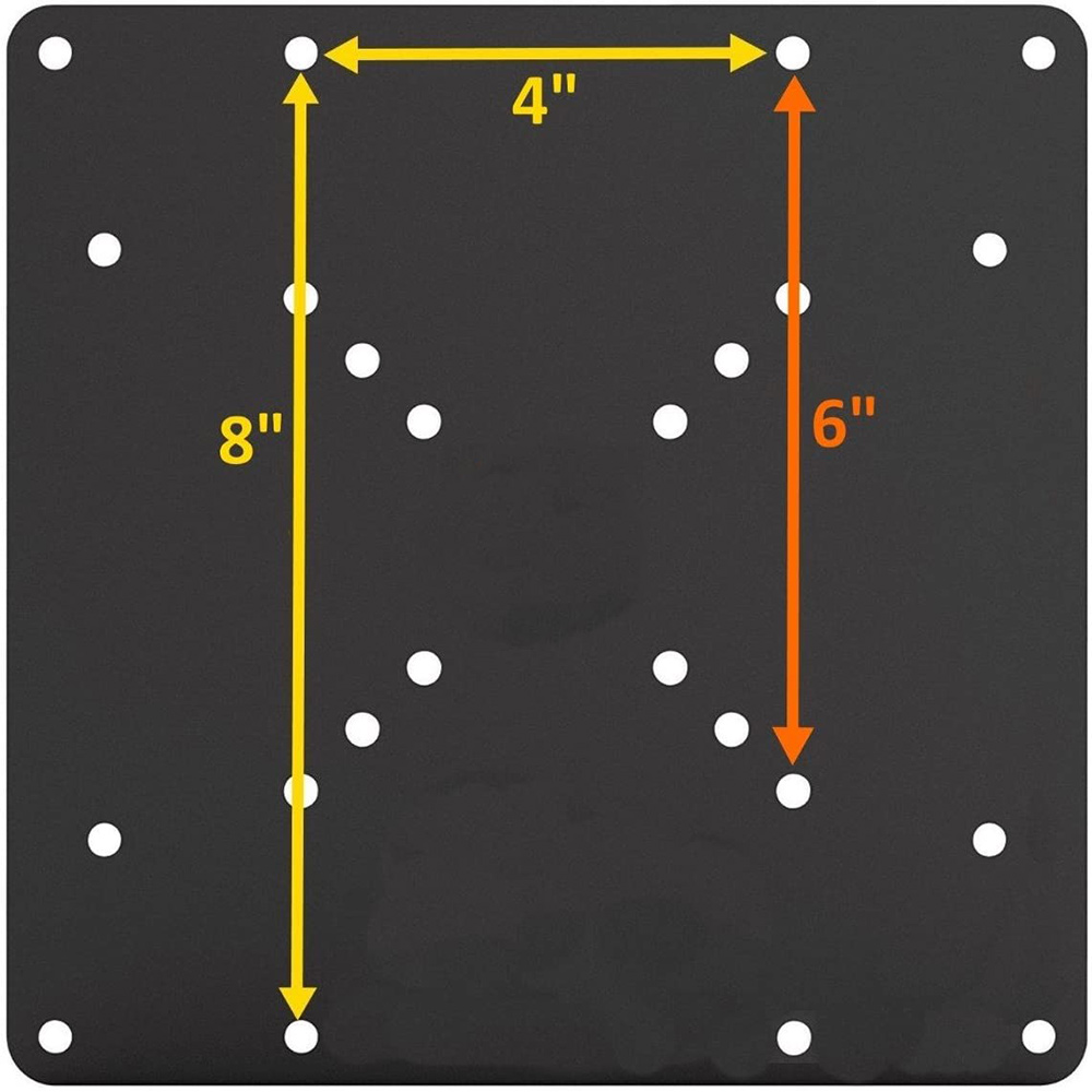 VESA Mount Adapter Plate for TV Mounts, Convert 75X75 and 100X100 to 200X200 mm VESA Patterns, VESA Conversion Plate. 