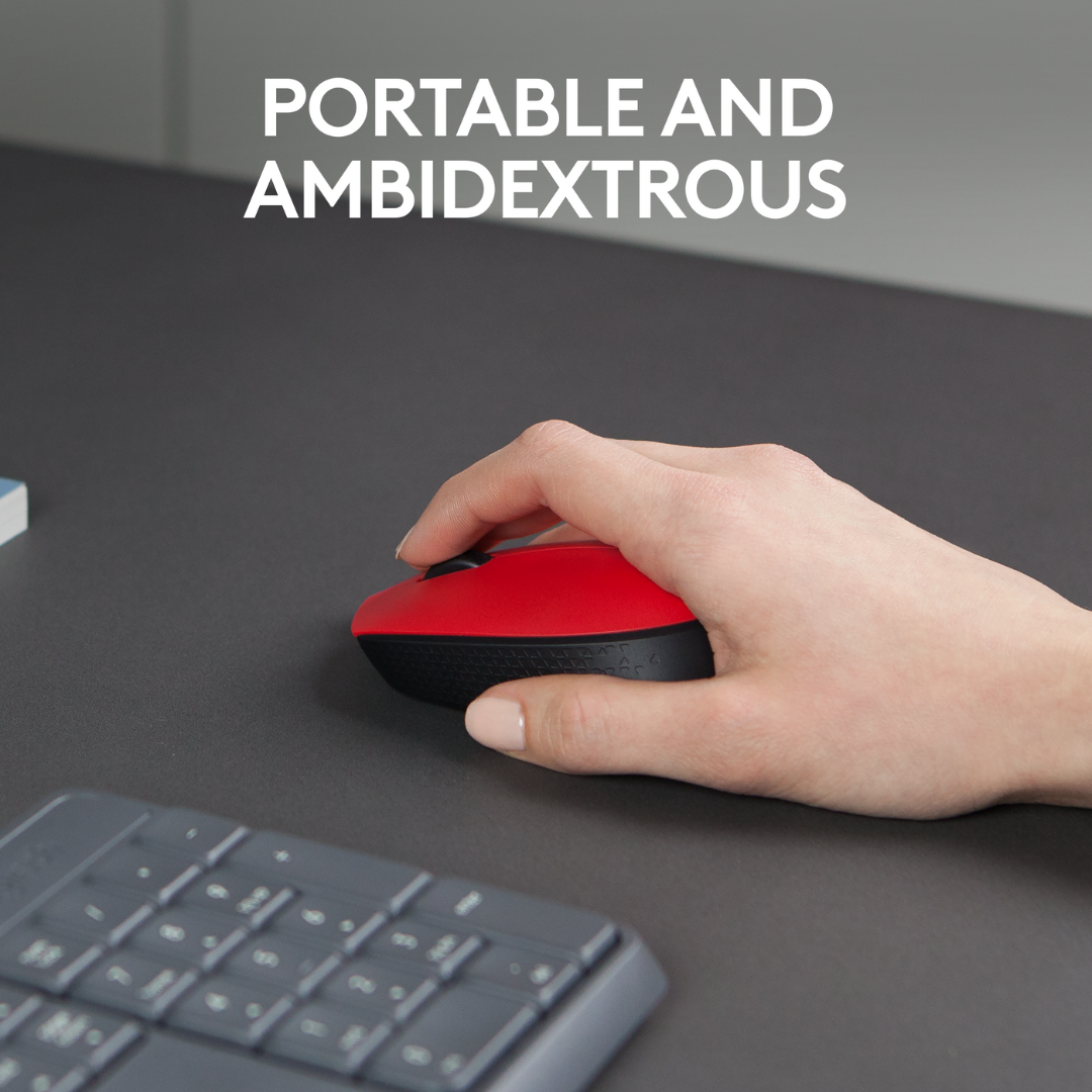 Logitech M171 Wireless Mouse, 2.4 GHz with USB Nano Receiver, Optical Tracking, 12-Months Battery Life, Ambidextrous, PC / Mac / Laptop. 
