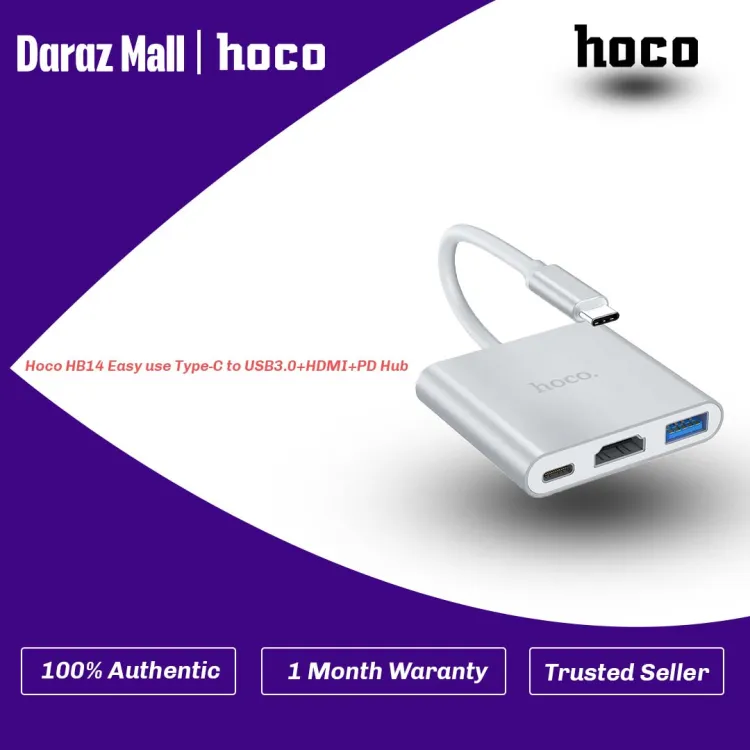 Adaptador usb c hdmi Hoco HB14