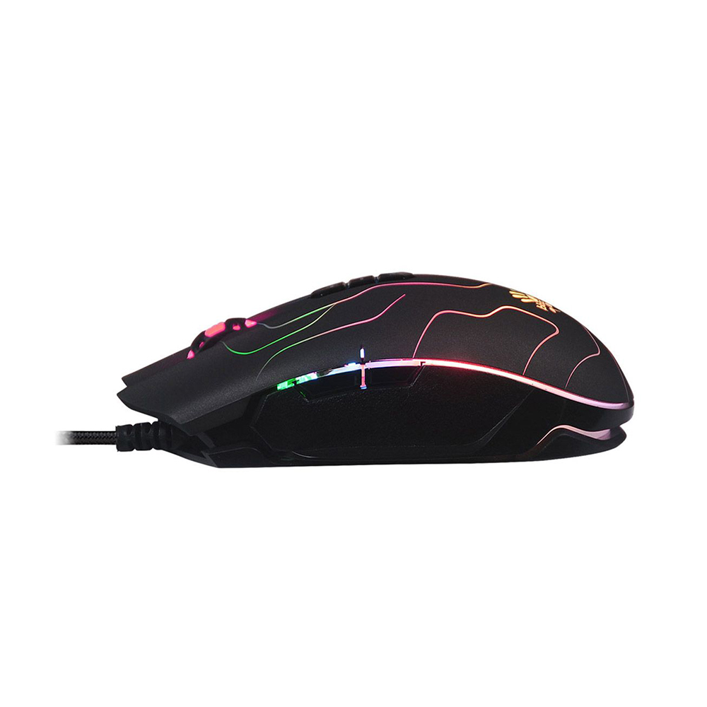 A4TECH BLOODY Q80 Neon X-Glide Gaming Mouse - 3200 CPI - AVAGO A3050 Gaming Engine - 1Ms Key Response - Black. 