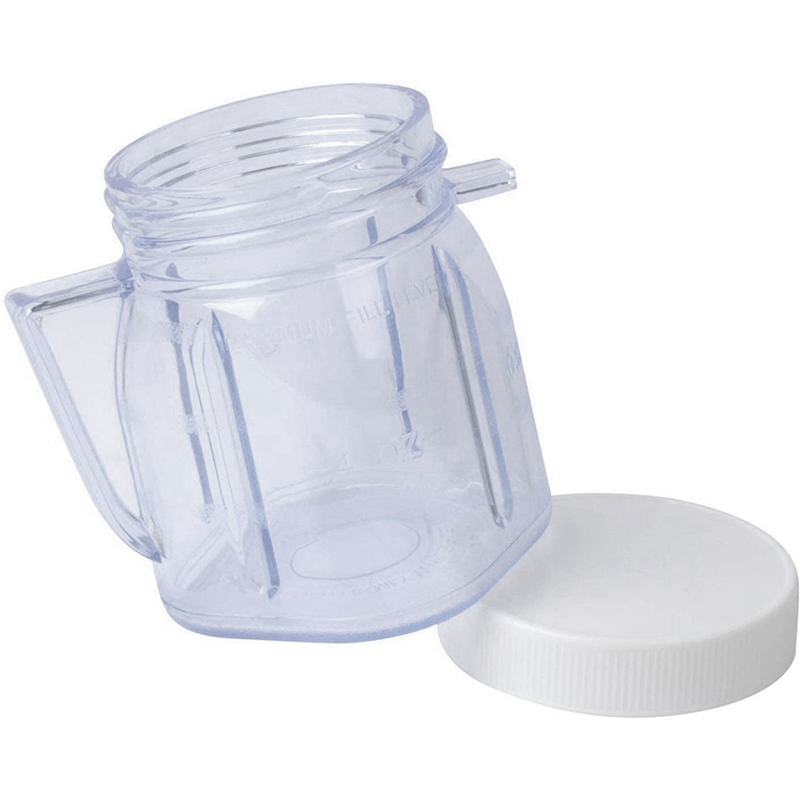 for Oster Blender Replacement Parts, 4937 Mini Osterizer Blender Jar Accessory, Cup Mini Plastic Jars with Lids (3 Pack). 
