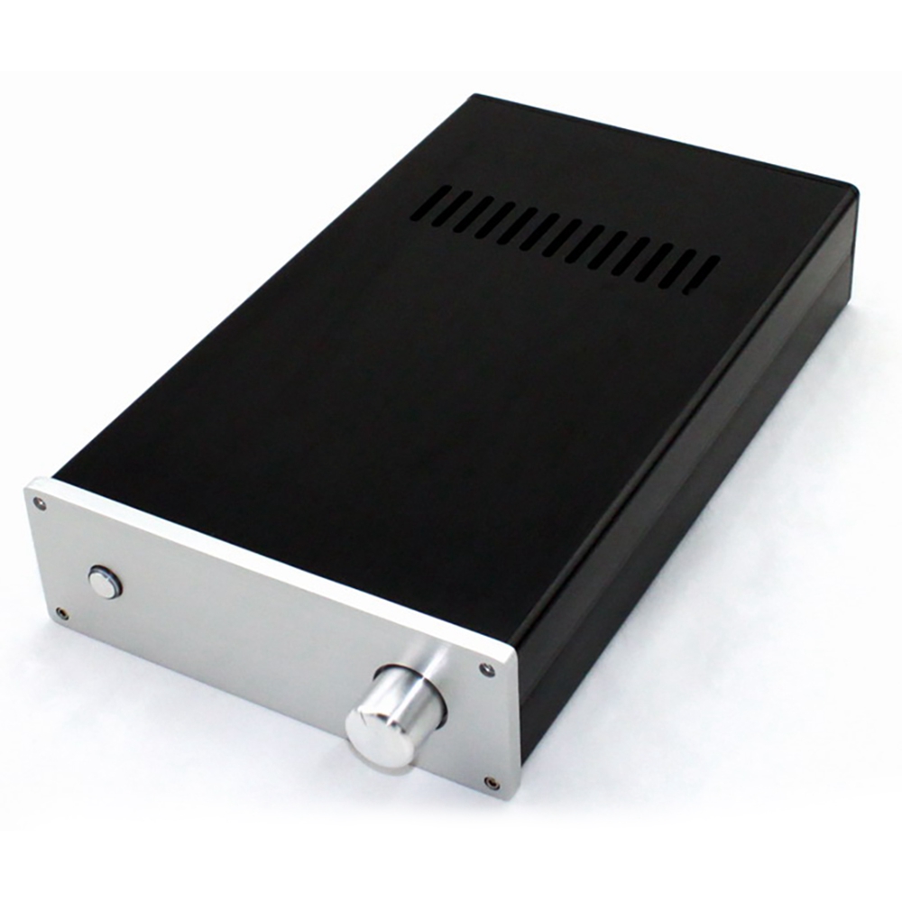 Amplifier Housing,LM3886 All Aluminum Amplifier Chassis DIY Audio Amplifier Housing with Power Outlet. 