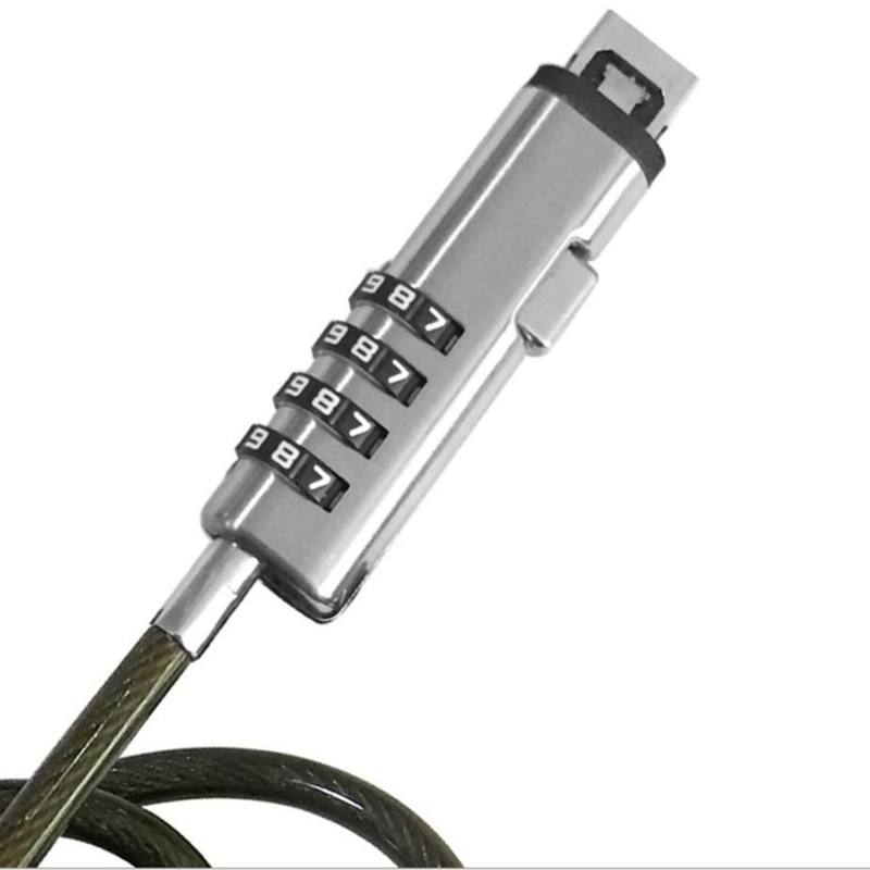 4 Digital Universal Lock USB Laptop Security Cable Lock for Computer. 