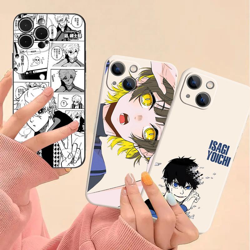 Cellphone Case For Redmi 10 5G 10C A1 4G 9 9C 9A 9T K20 K40 PRO NOTE 11E 9 POCO F2 F3 X2 Phone Casing Anime Blue Lock Isagi Yoichi Nagi Seishiro Bachira Meguru Soft Popular Silicone Cartoon Shockproof Full Protection TPU Anti-falling. 