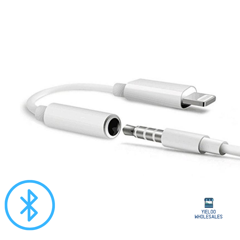 Lightning/Type C to 3.5mm Jack Audio Adapter For All for iPhone and Android Model. 
