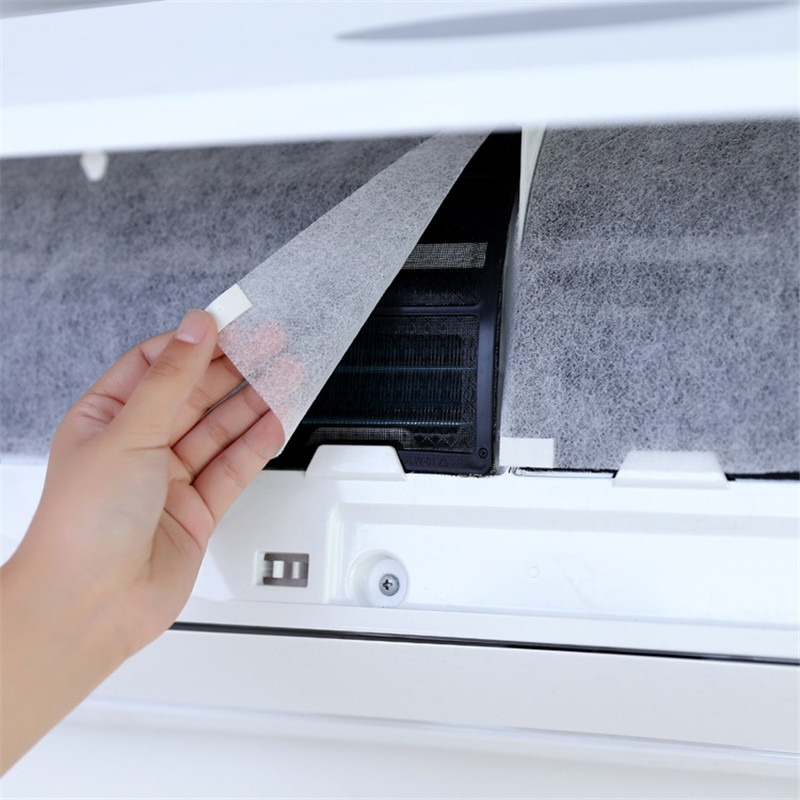 2Pcs/Bag Air Conditioner Filter Papers Anti-dust Net Air Conditioner Cleaning Purification Tools Parts Air Purifier Dust Filters. 