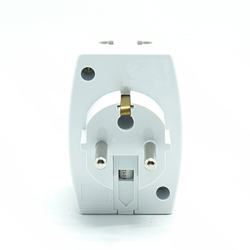 2 Pin Multi Socket Plug Adapter for Home Uses - 16AMP. 
