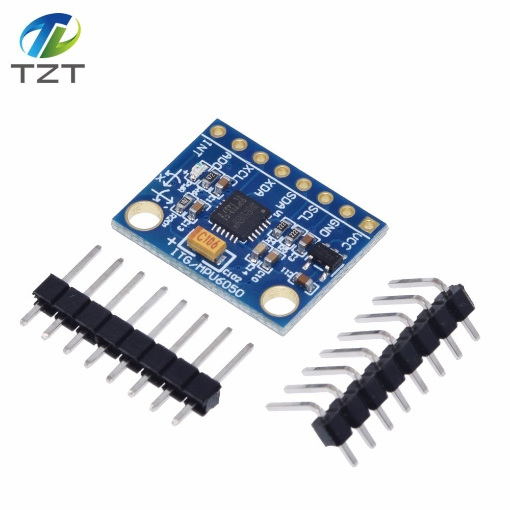 【happy one】IIC I2C MPU-6050 MPU6050 3 Axis Analog Gyroscope + 3 Axis Module For Arduino With Pins 3-5V DC. 