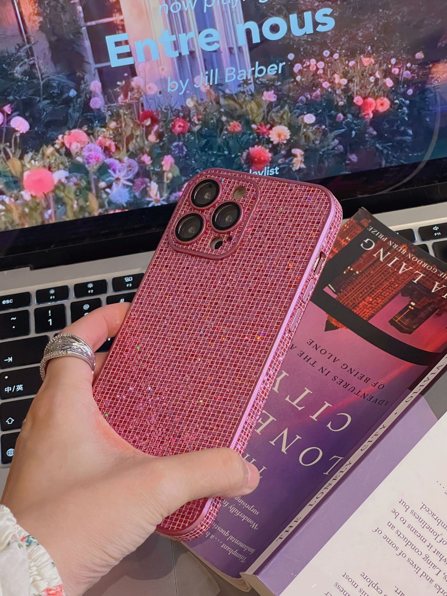 [autismaut] New Glitter iPhone15 Side Sticker Oil Injection All-Inclusive Protective Shell Applicable iPhone14 Phone Case Luxury. 