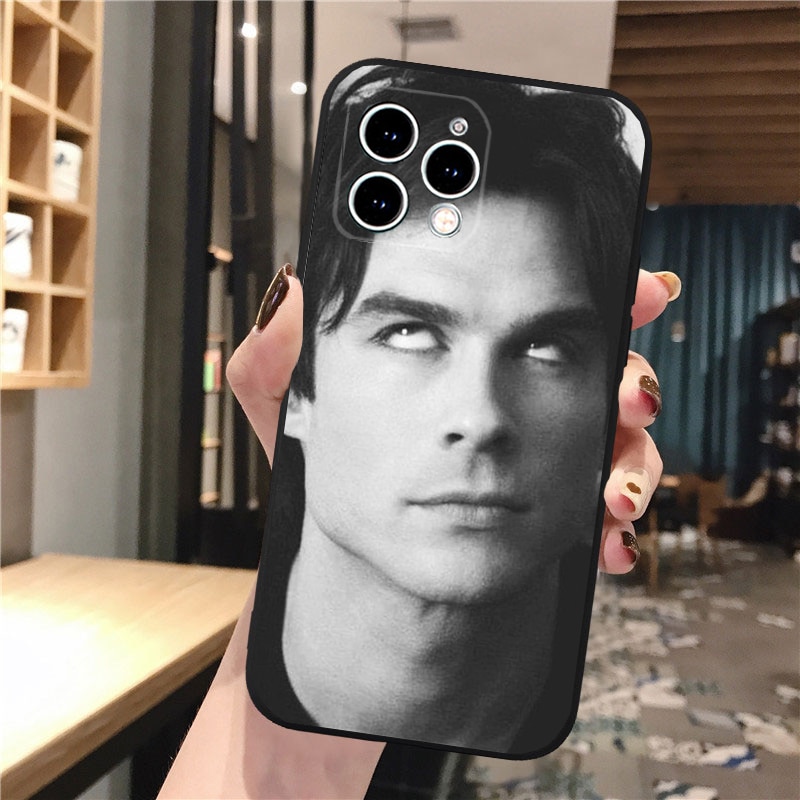 Phone Case For iphone 15 14 Pro Max 13 12 11 Pro Max XS XR X 12mini 14 Plus SE The Vampire Diaries Damon Salvatore Case Funda. 